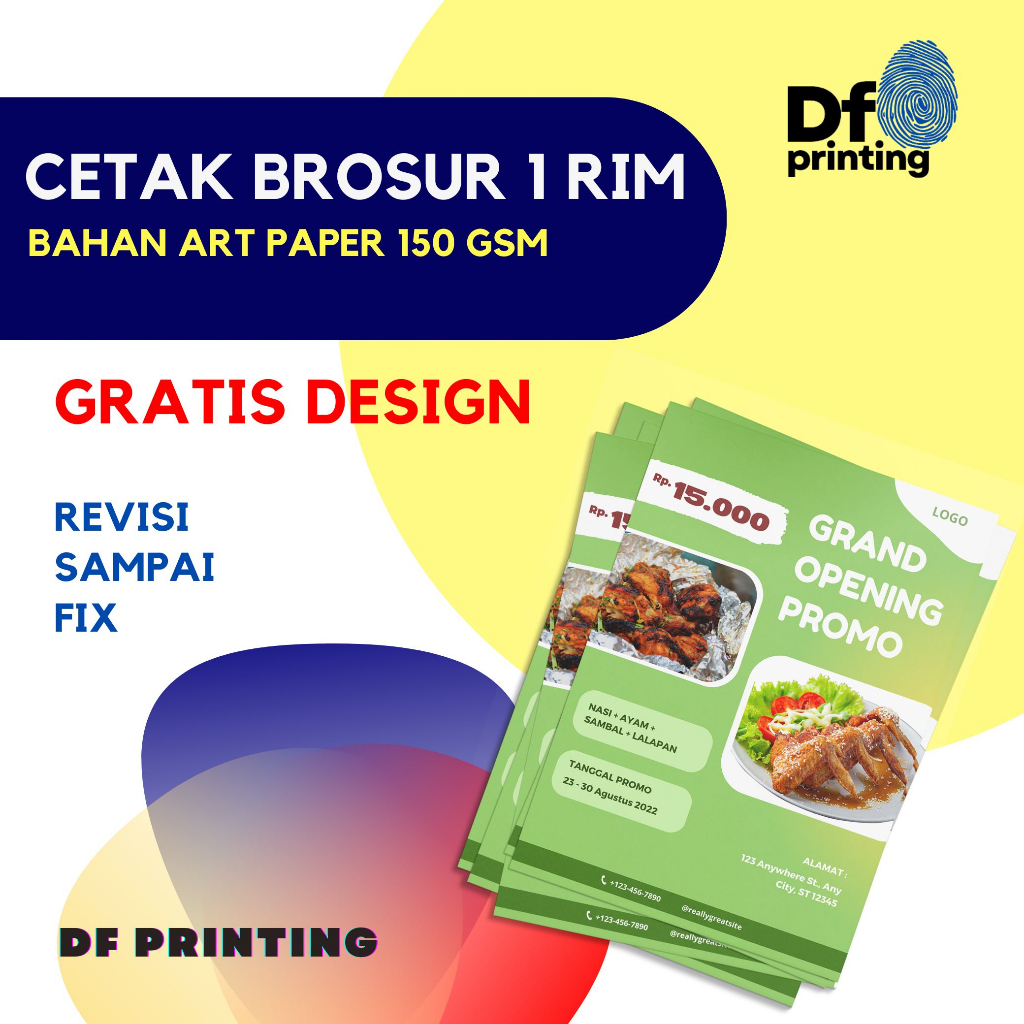 

CETAK BROSUR ARTPAPER 150 GRAM | RIM | PACK | MURAH | A4 | A5 | A6 | GRATIS DESIGN!