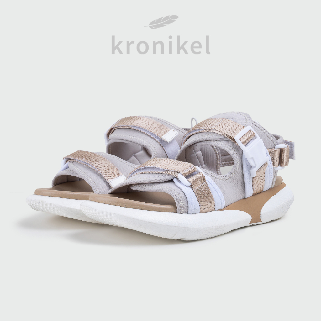 [PREMIUM LOKAL BRAND] KRONIKEL PROJECT // SANA 2-in-1 Sandals - Gold Cream