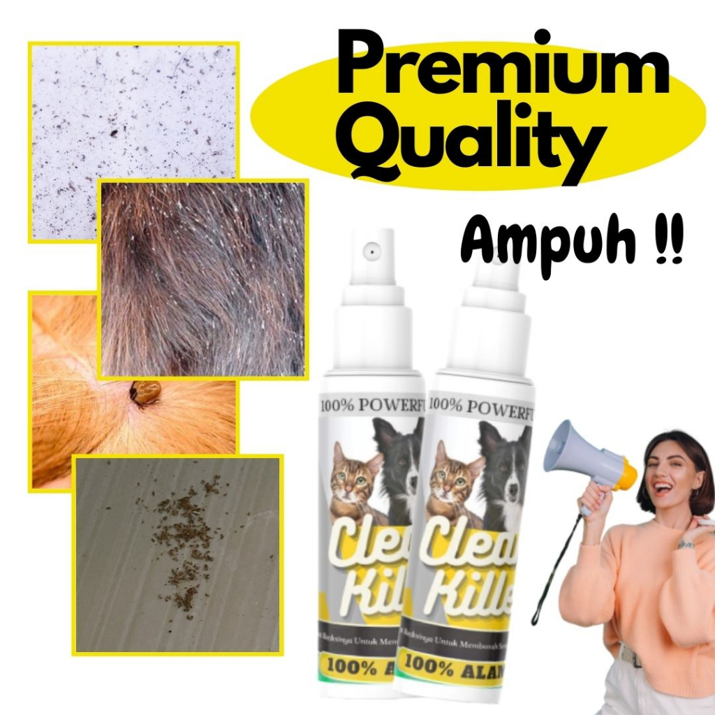 Clean Killer Solusi Efektif untuk Menghilangkan Kutu pada Kucing dengan Spray Berkualitas Tinggi FEFARM