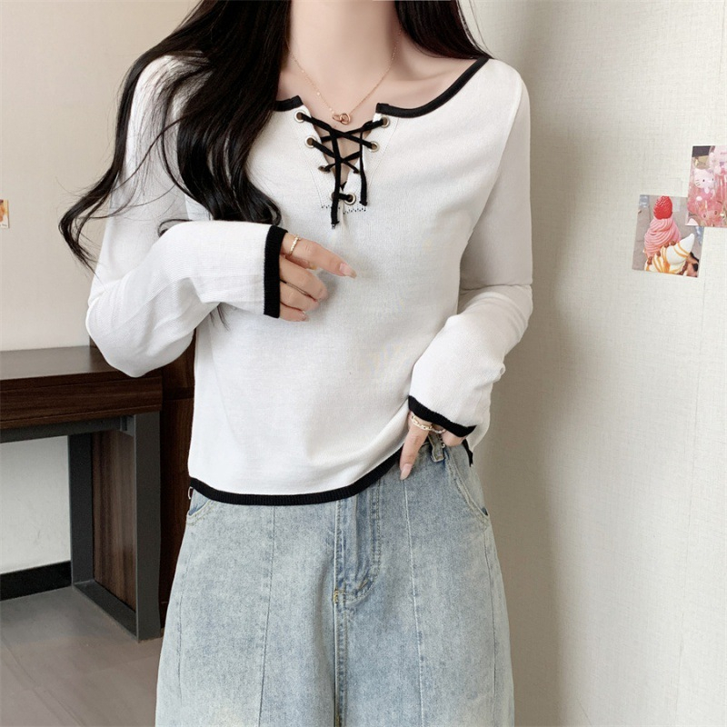 【 Bra Mall 】BJ-048  Blouse Knit Korean Style Premium Import Rajut Adem dan Tebal | Atasan Knit Korean Style Import Student