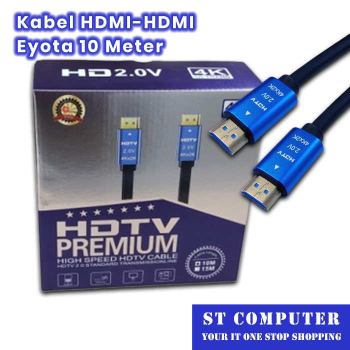 Kabel HDMI-HDMI Eyota 10 Meter HDTV Premium Support 4K