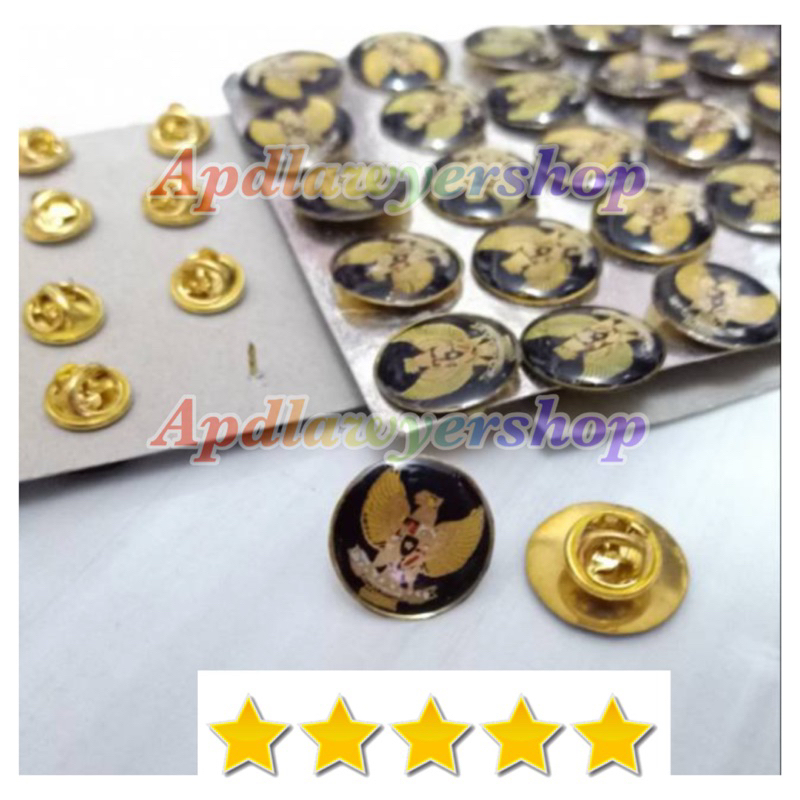 Pin Garuda Bulat Paku Pin Burung Garuda Bentuk Bulat 2cm Paku Pin Kerah Pin Dada Garuda Bagus