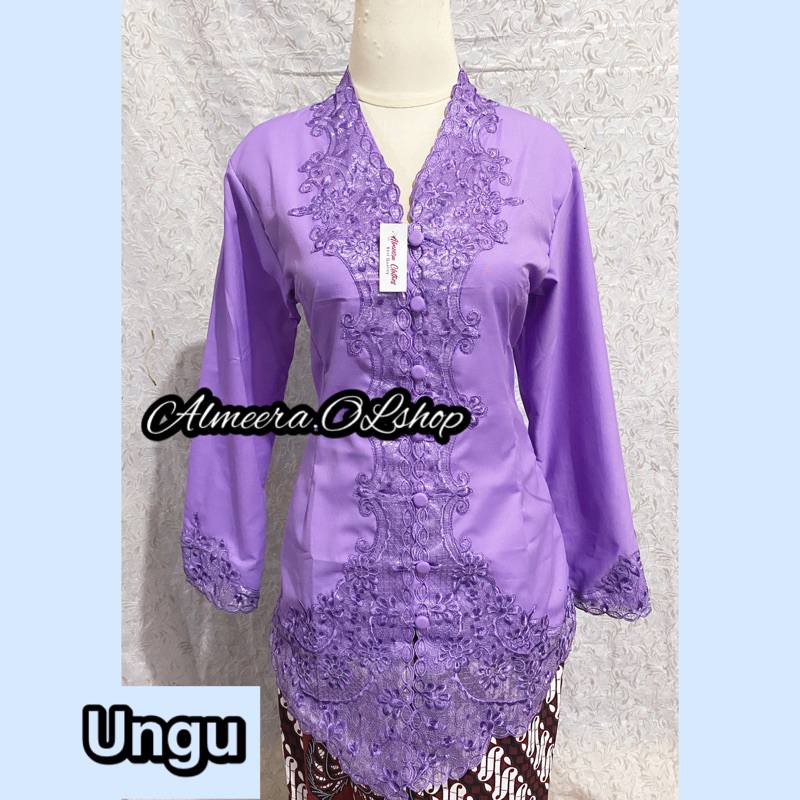 kebaya encim / kebaya bordir warna senada kebaya kartini