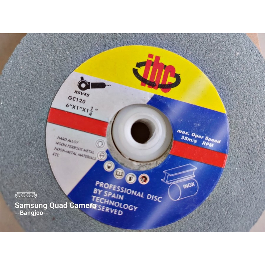 batu gerinda poles 6" hijau batu poles asah grinding mesin gerinda duduk