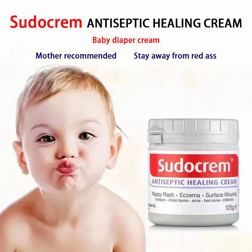 Sudocrem Baby Antiseptic Healing Cream 125 gr - Krim Perawatan Bayi Sudocrem / Jerawat Ruam Popok Cream / Diaper Rash Cream /Tidak ada Iritasi Alergi - Baby Care Cream Baby Cream