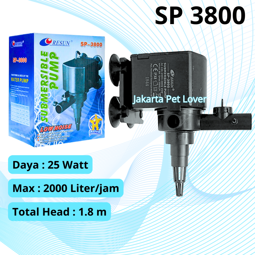 Resun SP-3800 Pompa Air Celup Aquarium Submersible Water Pump SP 3800