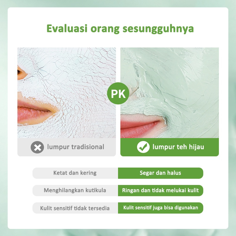 Maigoole Green Tea Clay Mask Masker Wajah Green Tea Pore Clean Clay Mask - 100gr