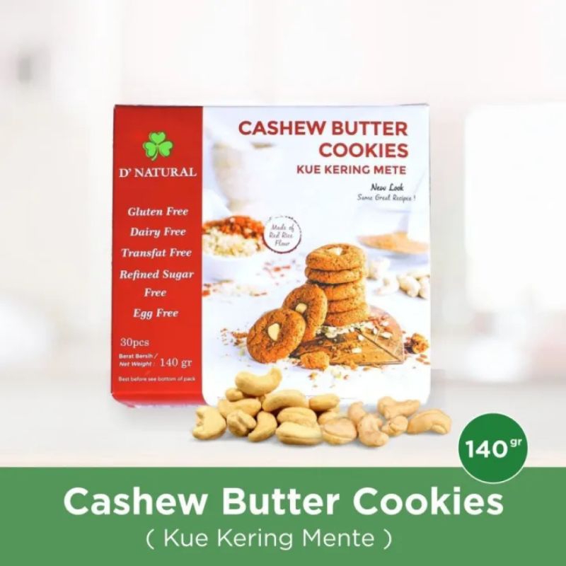 

cashew butter cookies gluten free 140 gr
