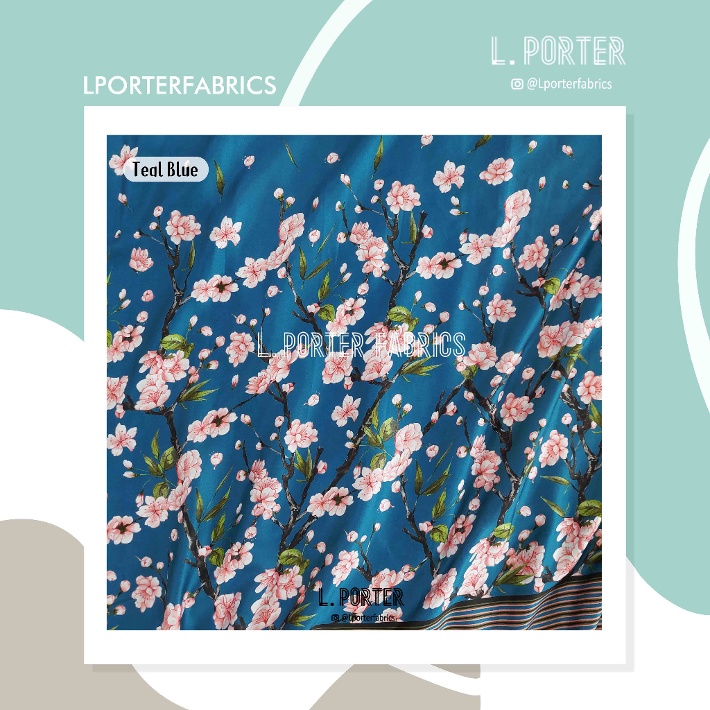 Kain Tencel Sateen Shizuka Sakura/Tencel halus/Tencel Glossy/Tencel satin lembut/kai tencel solo/ten