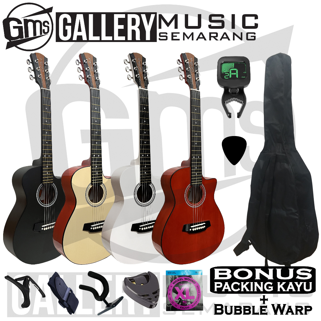 Gitar Akustik ¾  Cole Clark Custom Tanam Besi Gitar 3/4 Cole Clark Custom Termurah Paket Super Komplit