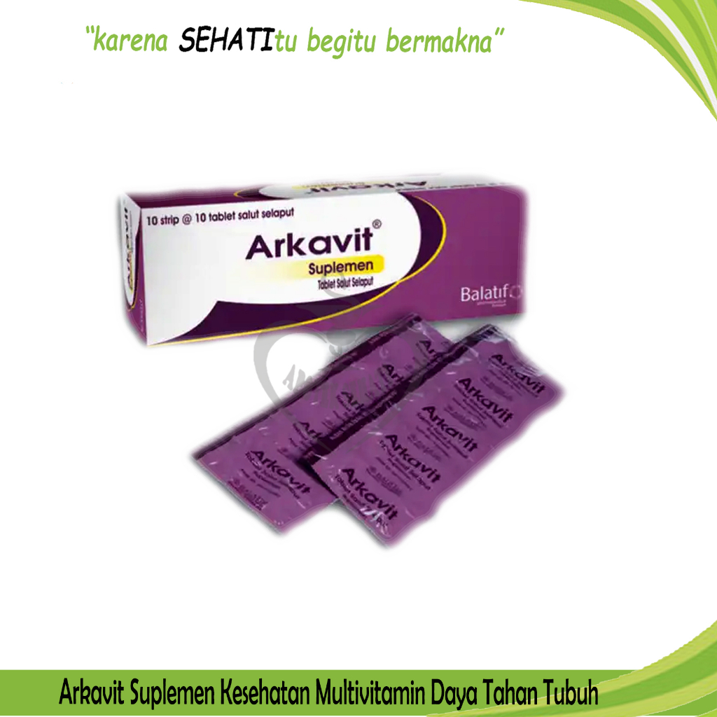 Arkavit Tablet Suplemen Kesehatan Multivitamin Daya Tahan Tubuh