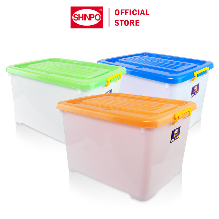 SHINPO Box Container Plastik Roda 130 Liter SIP-116