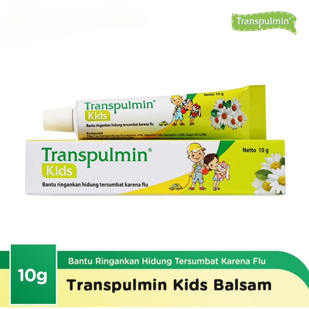 TRANSPULMIN  KIDS 10gr / 20gr BALSAM UNTUK  KELUARGA ANAK REMAJA & DEWASA