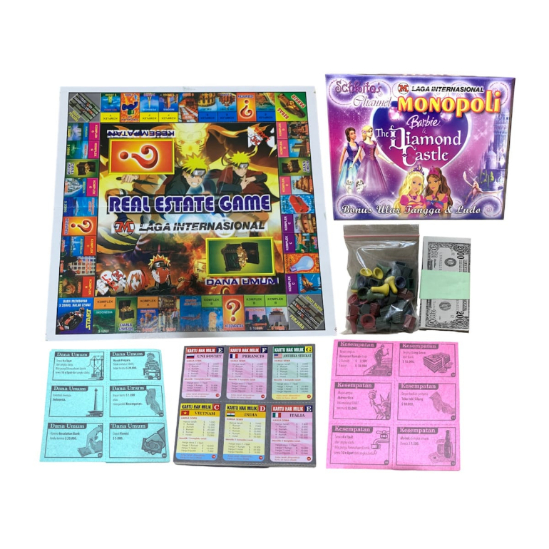MAINAN ANAK MONOPOLI 3 IN 1/MAINAN JADUL MONOPOLI 3 IN 1 HALMA DAN LUDO