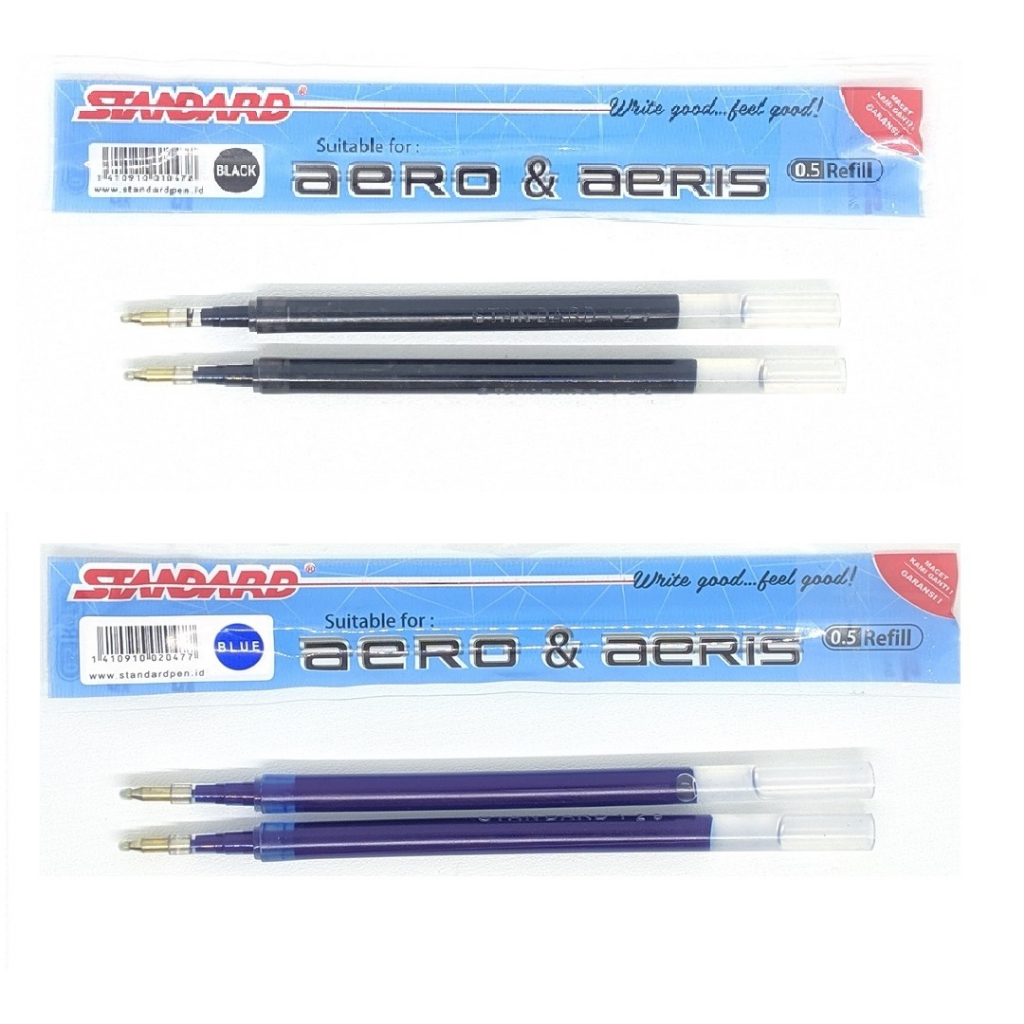 

Standard Pen - Refill Aero / Aeris 0.5 Gel Set 2 ( Isi Pulpen, Pena, Ballpoint )