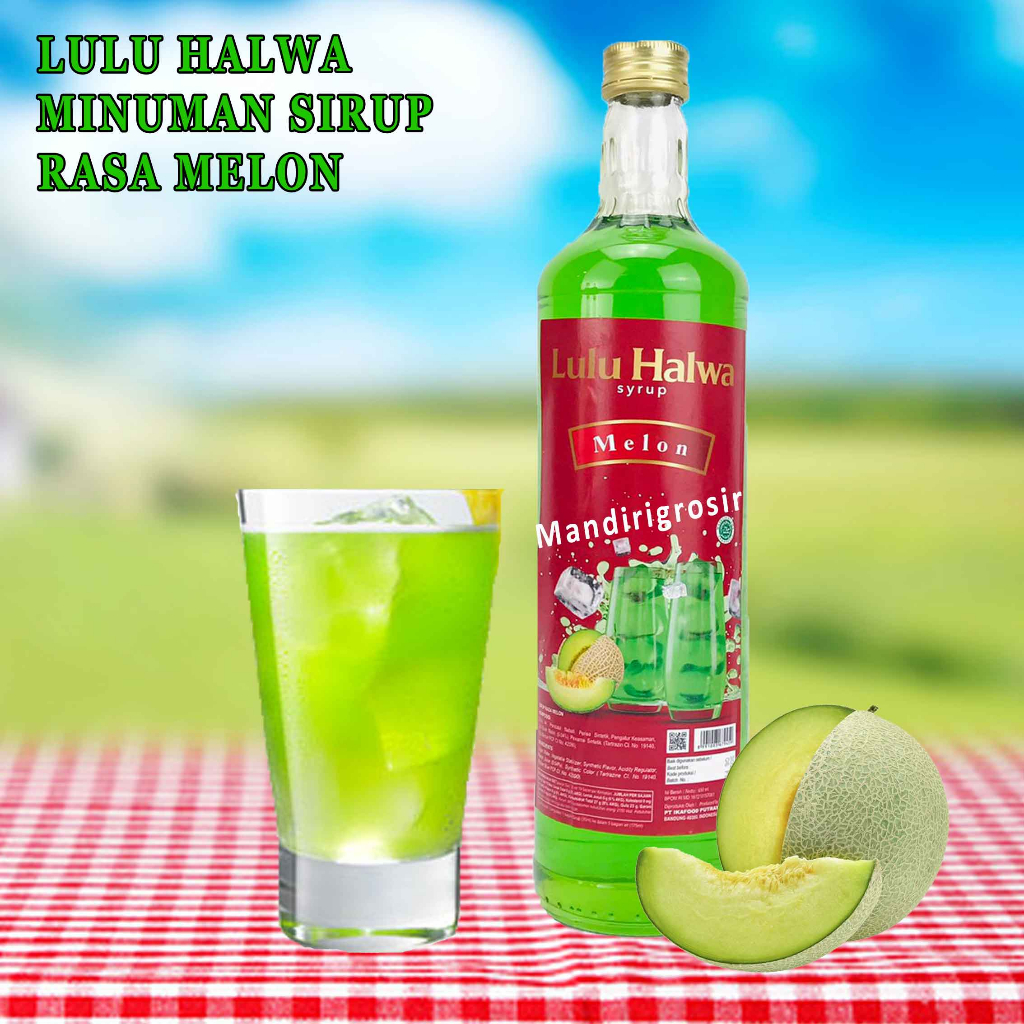 Minuman Sirup* Lulu Halwa* Sirup Rasa Melon* 650ml