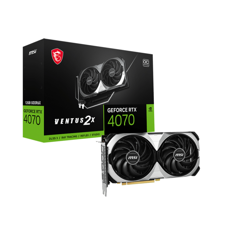 VGA MSI GeForce RTX 4070 VENTUS 2X 12G OC | RTX4070 12GB GDDR6X