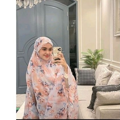 ♡kareemabutik♡ mukena bahan organza silk ori By Edness Kayla