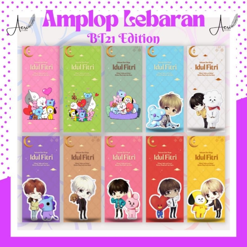 

Amplop Lebaran Panjang [K-Pop] BT21 Edition