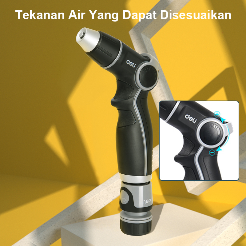 Deli Semprotan Cuci Motor 1/2 &amp; 3/4 Tekanan Air Tinggi Alat Cuci Motor Semprotan Rumah Aluminium Tidak Ada Kebocoran Alat Perkakas Washer Spray Gun