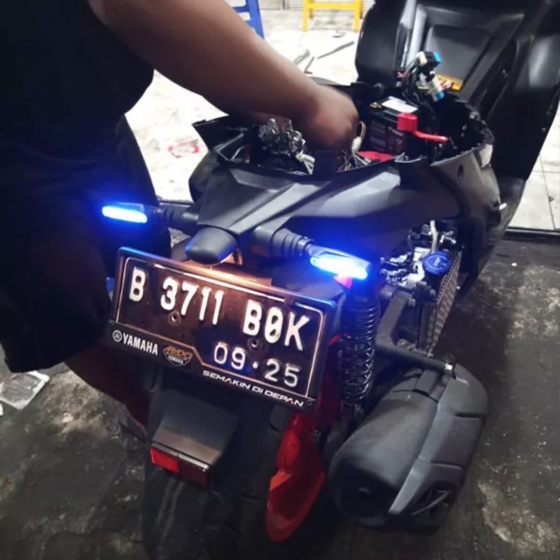COD Lanpu Sen Running Lampu Sein Kiri Kanan Sepasang Model Torpedo Sen Lidi Moge Running Universal Depan Belakang Vario 125/159 ADV CBR CB150R Byson Vixion Tiger