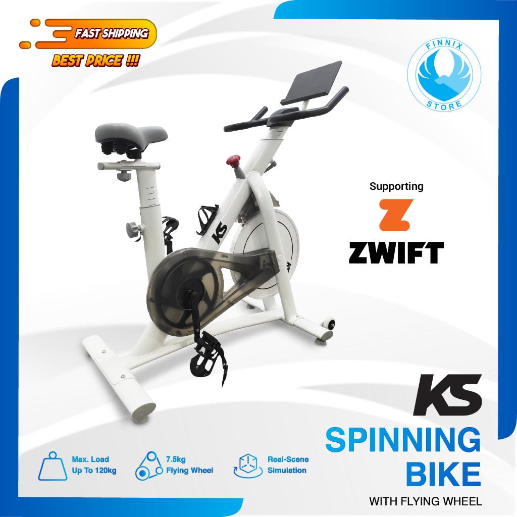 KS Spinning Bike With Zwift - Sepeda Statis - Garansi Resmi