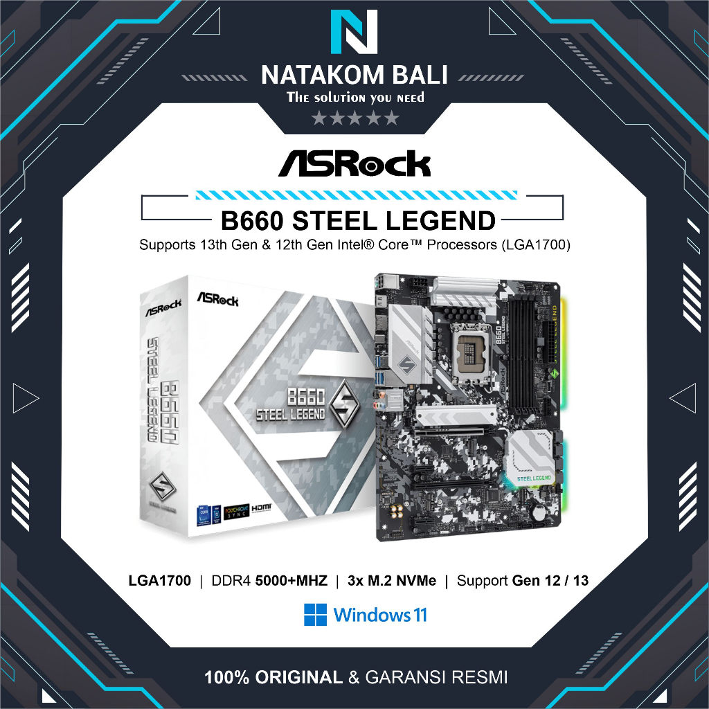MOTHERBOARD ASROCK B660 STEEL LEGEND