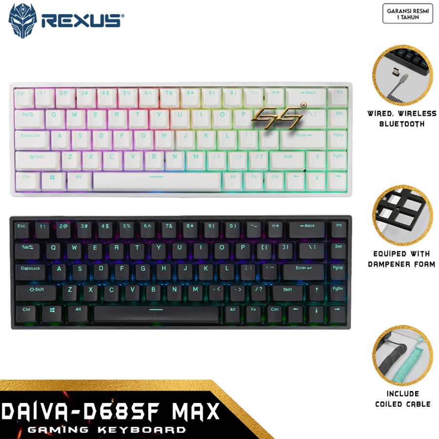 Rexus Daiva D68SF Max Daiva SF Max Keyboard Gaming Wireless Mechanical