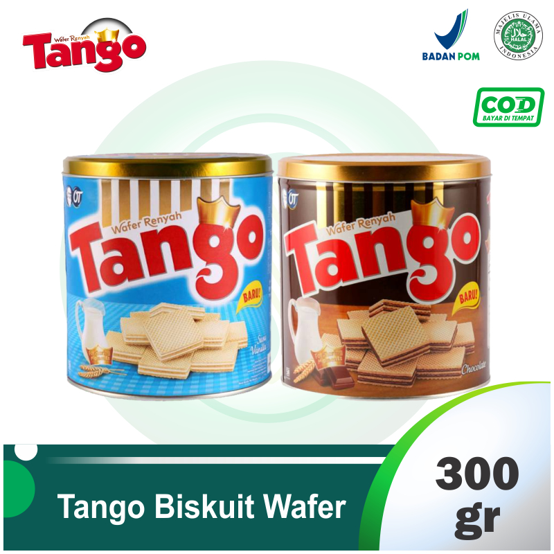 

Tango Biskuit Wafer Coklat 300 gr Kaleng - Kue Kaleng