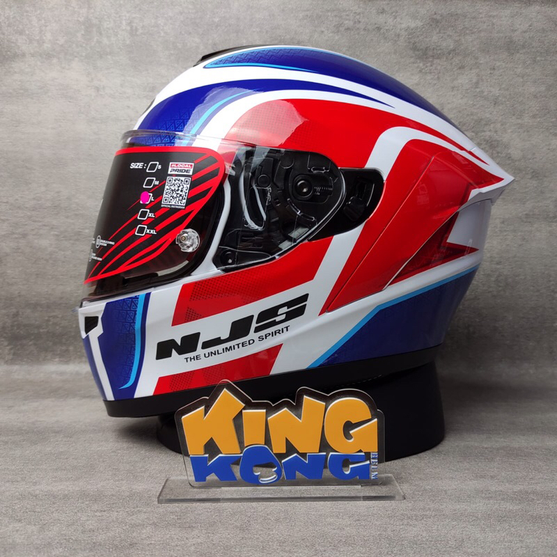 Helm Full Face NJS ZX-1 Tricolor