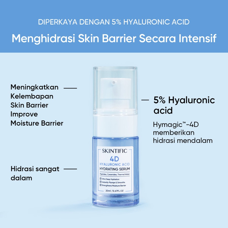 SKINTIFIC 4D Hyaluronic Acid Hydrating Serum 20ml