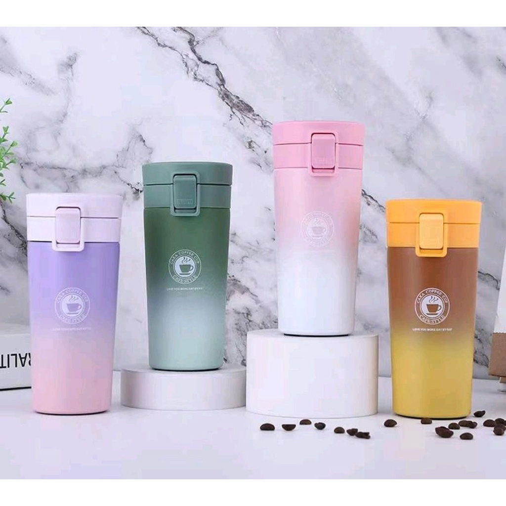 [COD] TERMOS KOPI CAFE STYLE 380ML STAINLESS STEEL DOUBLE WALL