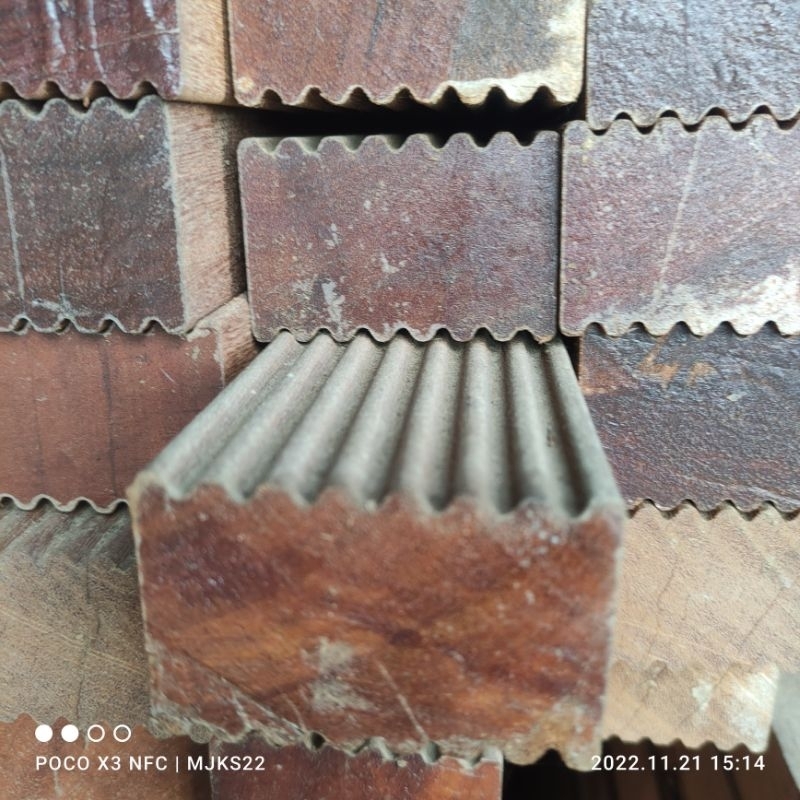 BEAM KASO USUK KAYU BENGKIRAI ASLI KALIMANTAN PROFILE 4 x 6 x 330 cm