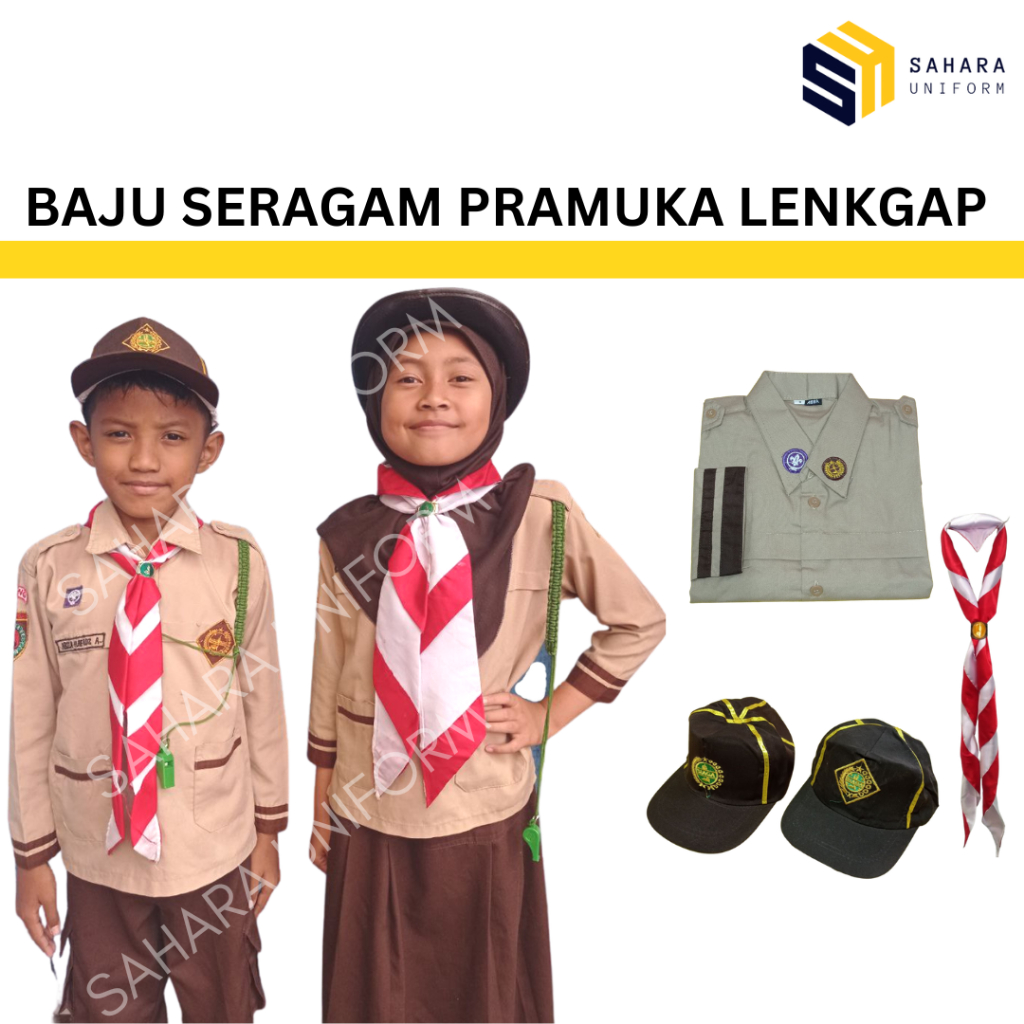 

Seragam Sekolah SD pramuka panjang baju sekolah sd anak perempuan laki-laki