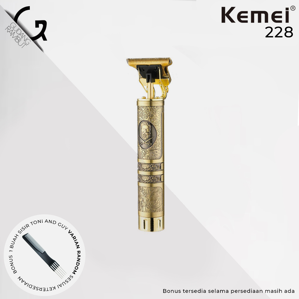 Kemei km-228 / km-229 trimmer kemei alat potong rambut - 100% Original