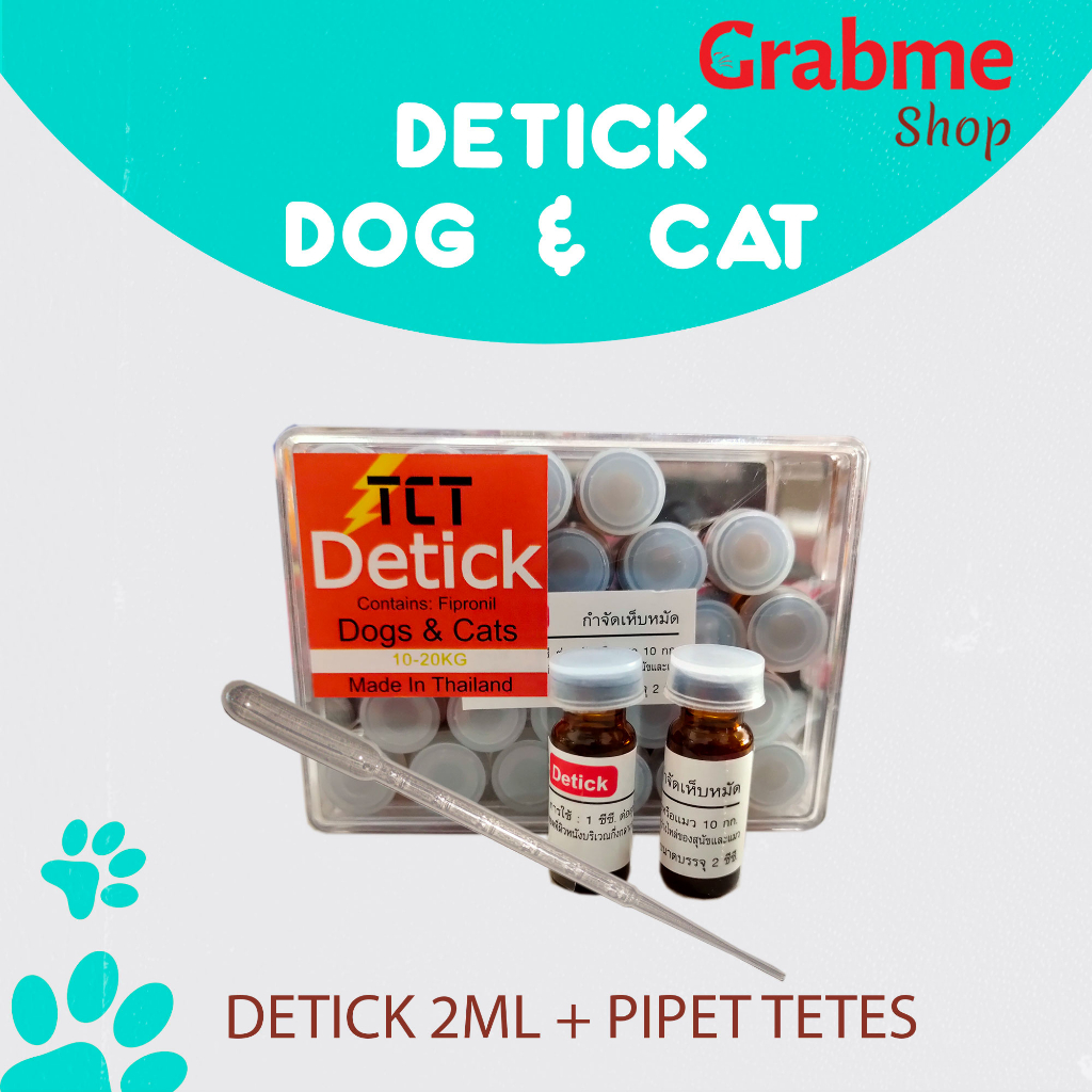 Detick OBAT KUTU Kucing dan Anjing Pipet Tetes