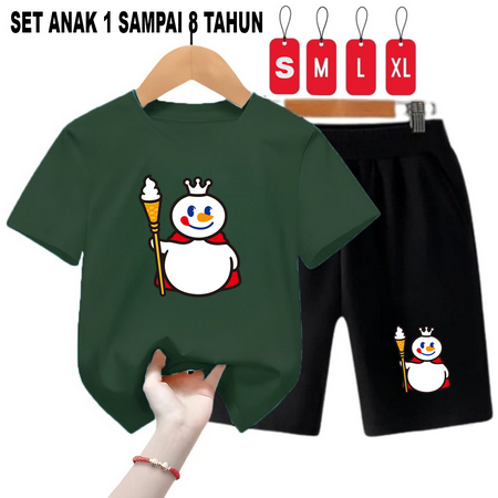 NOONA - setelan anak / 1 sampai 8 tahun / set anak murah berkualitas XUE-HIJAU