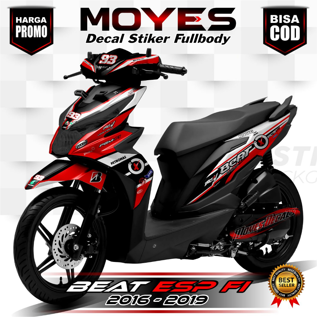 Decal Beat FI Lama Fullbody // Stiker Beat Esp Old Full Body Motif Racing