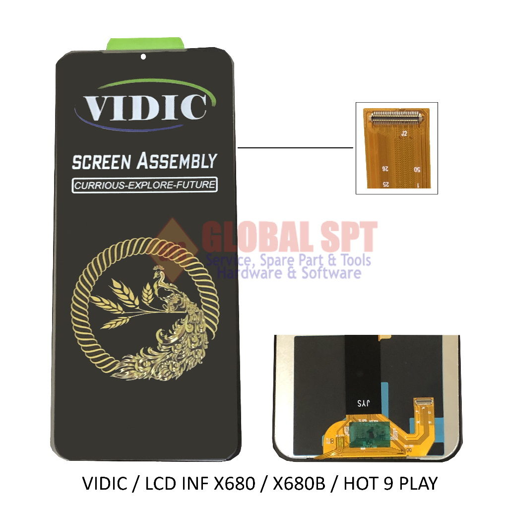 VIDIC / LCD TOUCHSCREEN INFINIX X680 / X680B / INFINIX HOT 9 PLAY