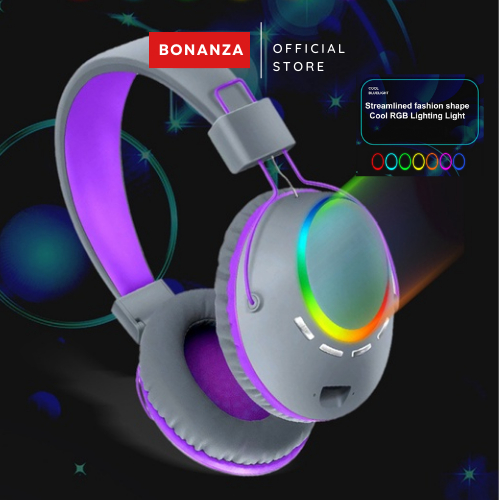 Headphone Bluetooth Gaming LED No Delay Full Bass