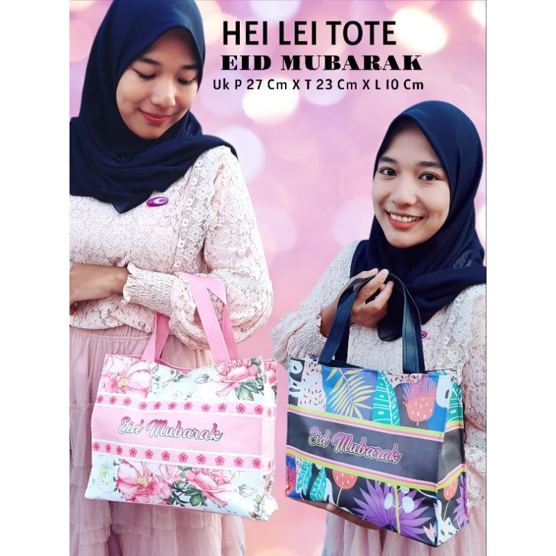 HEI LEI TOTEBAG PRINTING MS GLOW &amp; TOTEBAG EID MUBARAK