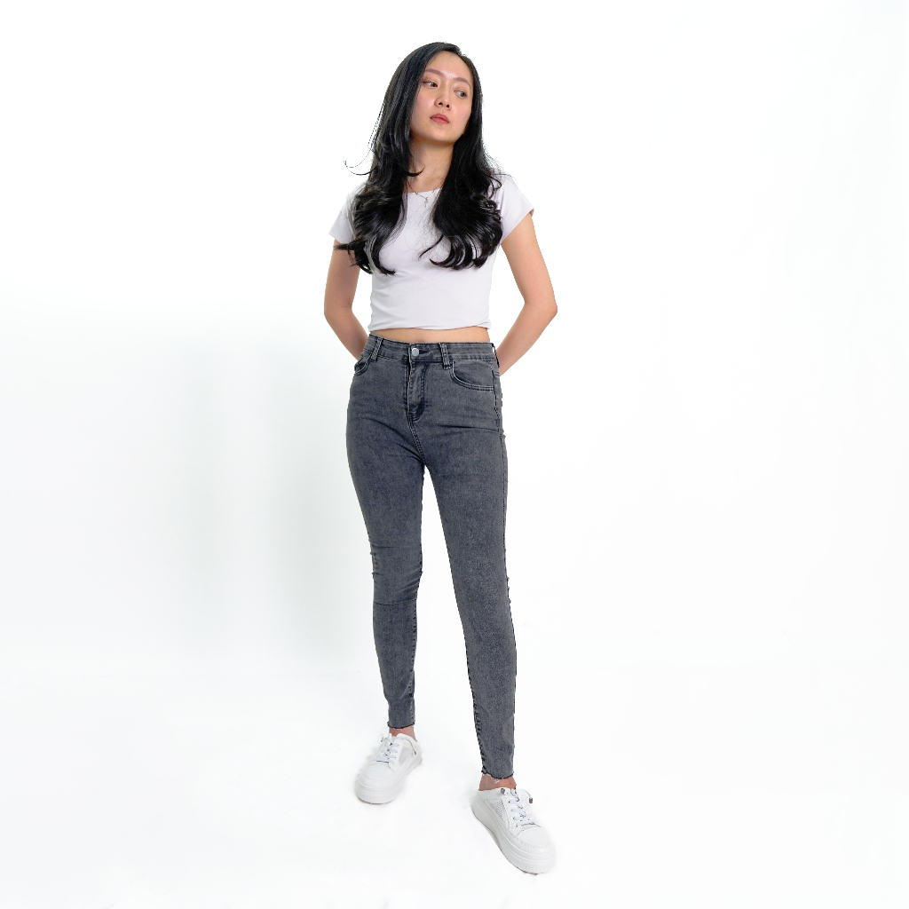 VIERLIN - Jeans 8831 - HIGH WAIST SKINNY JEANS