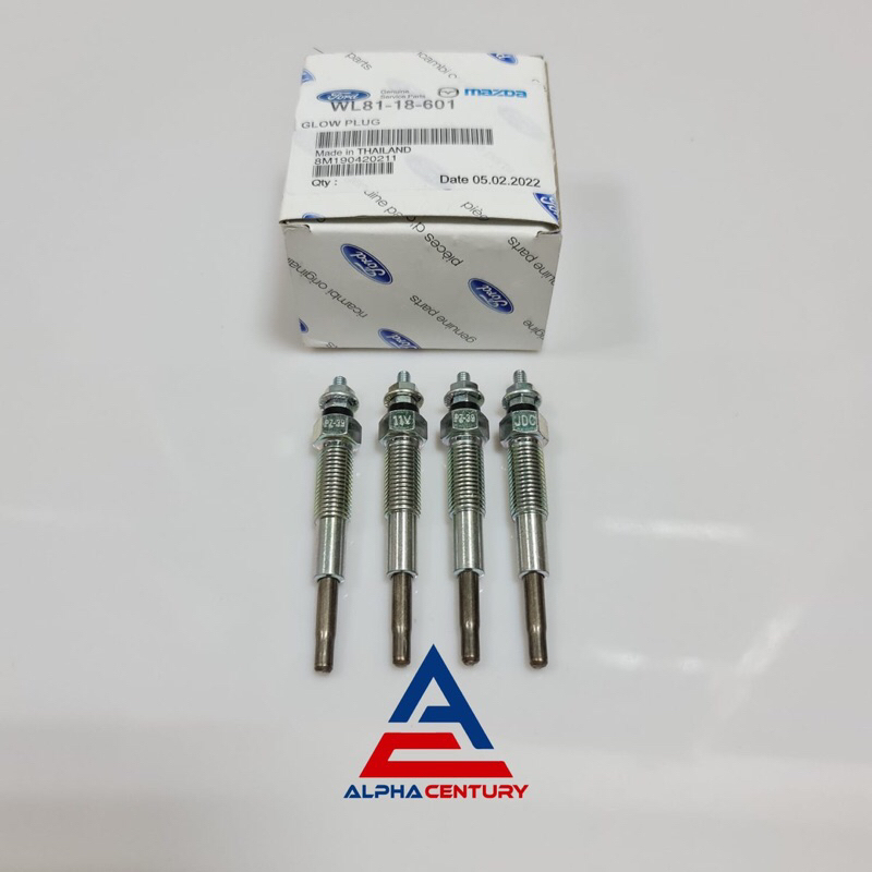 BUSI PEMANAS GLOWPLUG ISI 4 FORD RANGER BT50 11V GARANSI