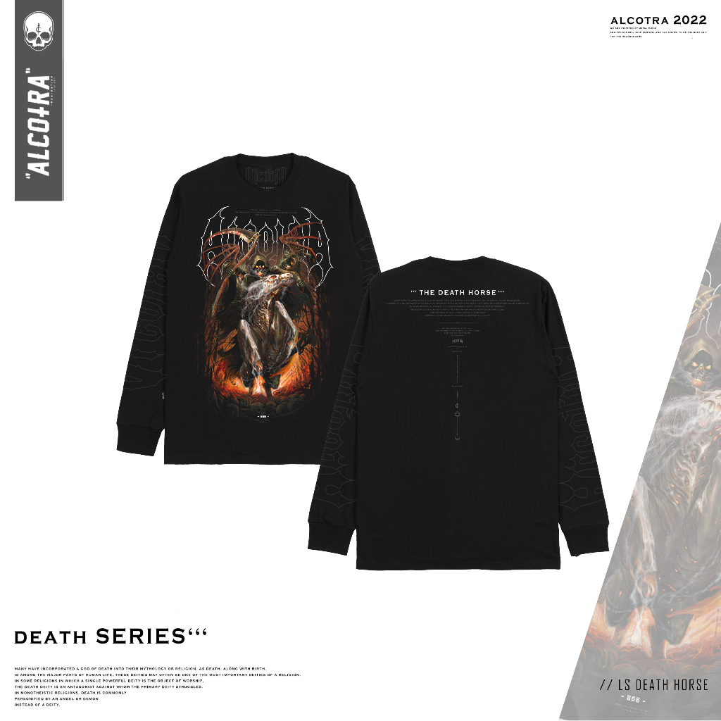 LS DTH HORSE // LONGSLEEVE DEATH HORSE // KAOS LENGAN PANJANG ALCOTRA