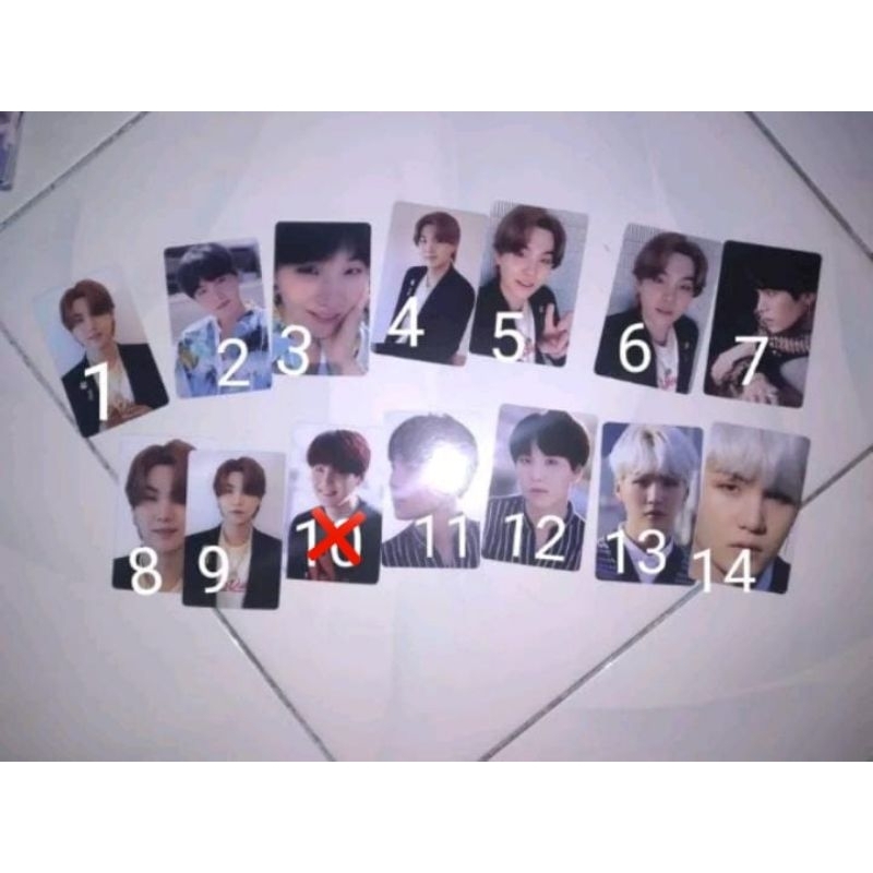 Photocard Suga bts dicon