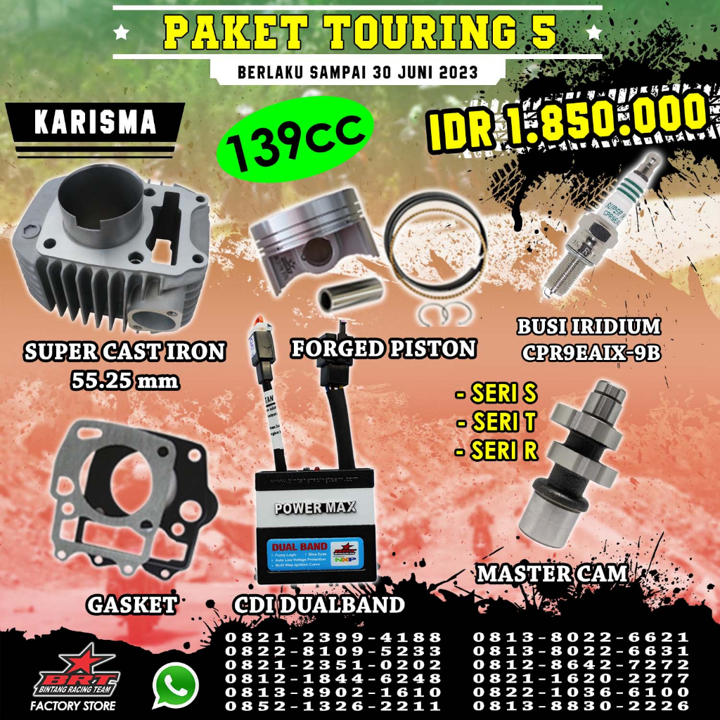 PAKET TOURING 5 - KARISMA / SUPRA X 125 KARBU BRT