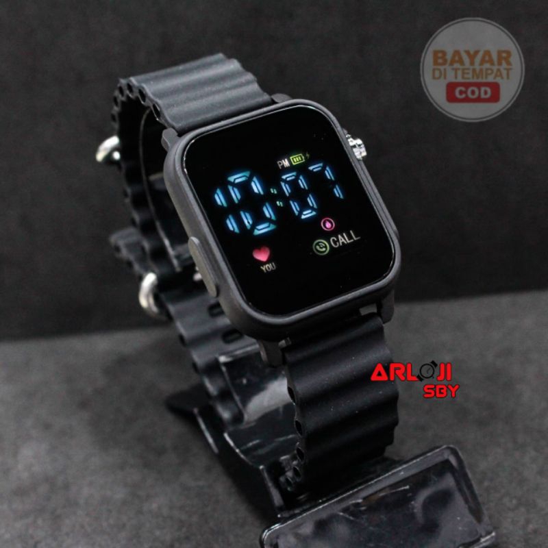 JAM TANGAN WANITA CEWEK LED WATCH Alpine LOOP Silikon /JAM PRIA WANITA LED JSS 3642
