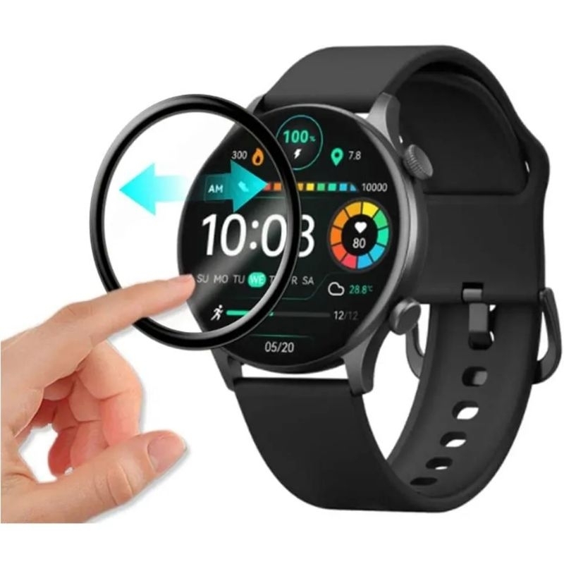 Anti Gores Haylou Solar Plus RT3 Smartwatch - 3D Full Screen Protector