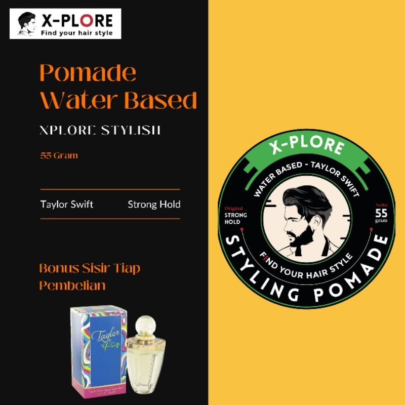 X-plore Pomade Waterbased 60 Gram Harga Grosir