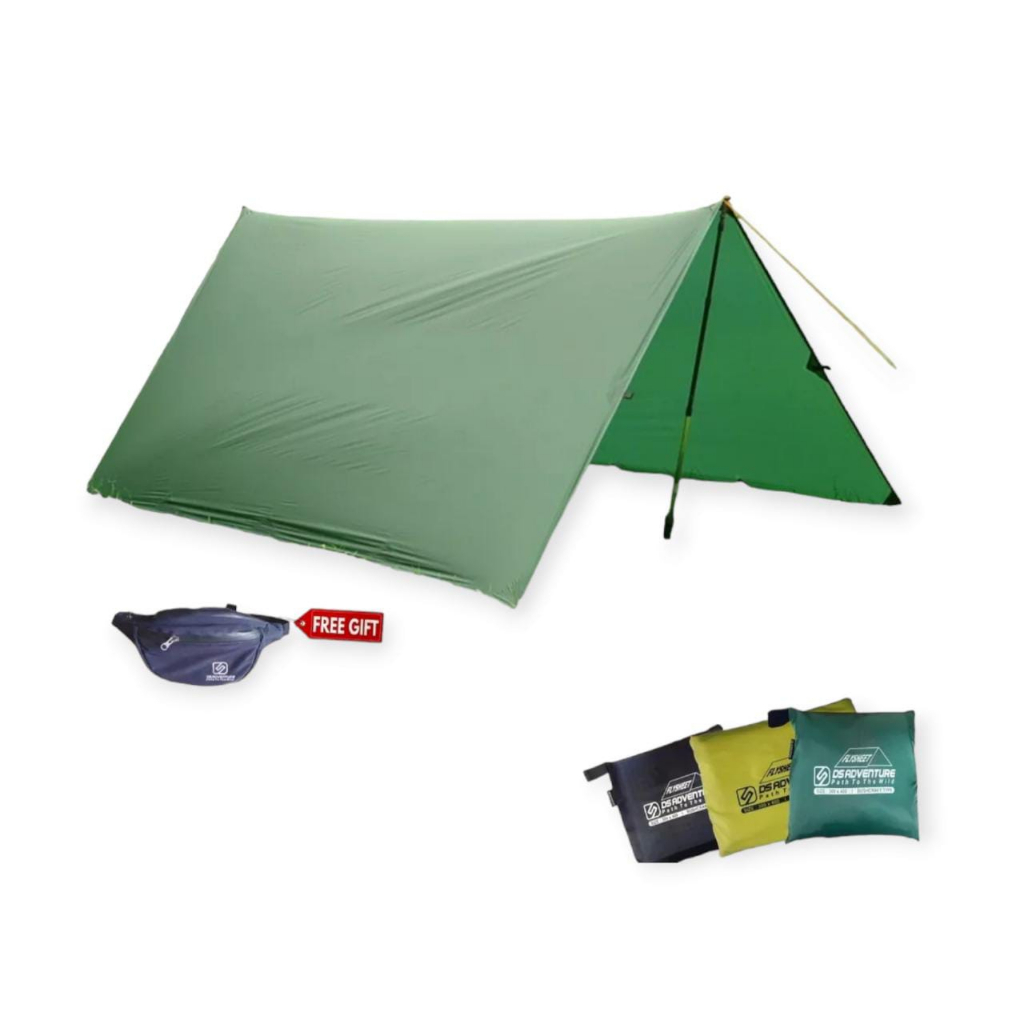 Paket flysheet 3x4 ds adventure + waits bag ds adventure/ flysheet 3x4 ds adventure / tas slempang
